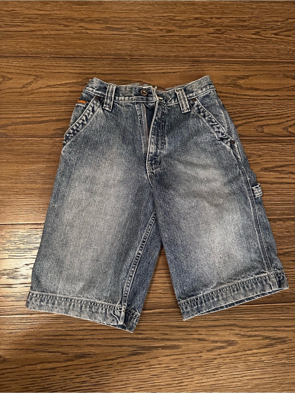 Urban Outfitters Men's Light Blue Washed Denim Shorts